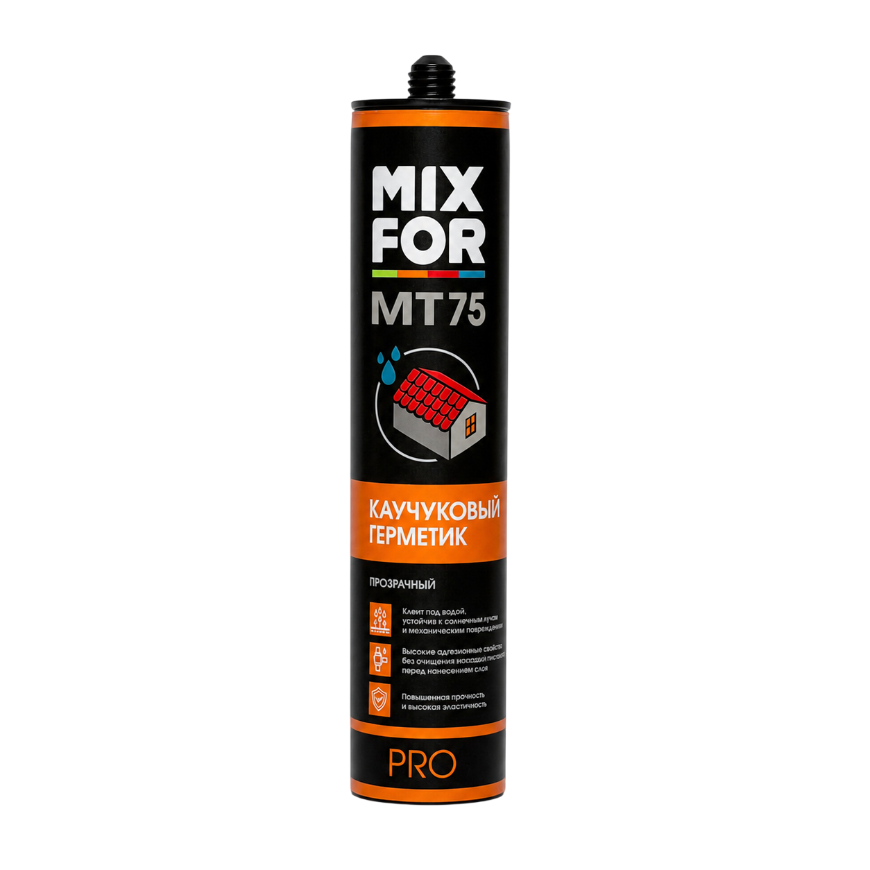 Каучуковый герметик MIXFOR MТ-75 прозрачный (310 мл)