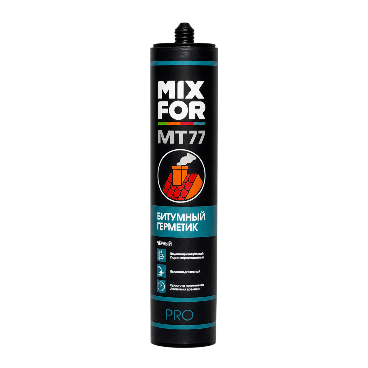 Битумный герметик MIXFOR MТ-77 черный (310 мл)
